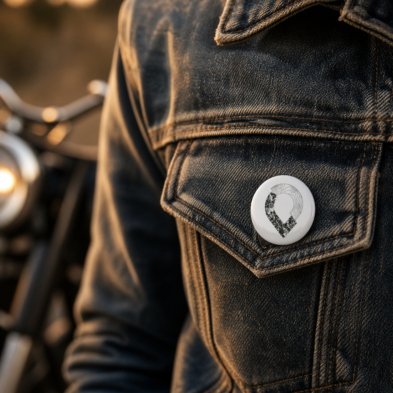 Set of pin buttons