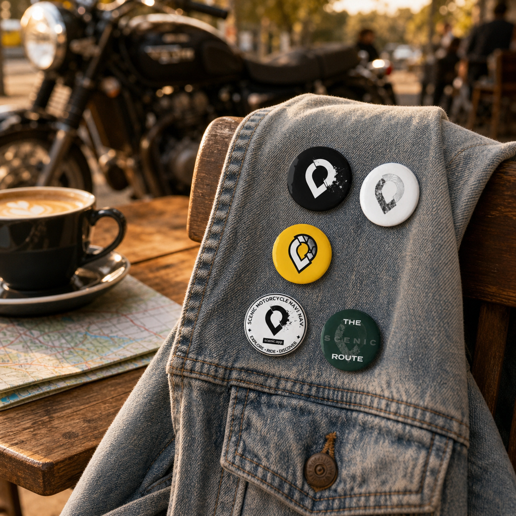 Set of pin buttons
