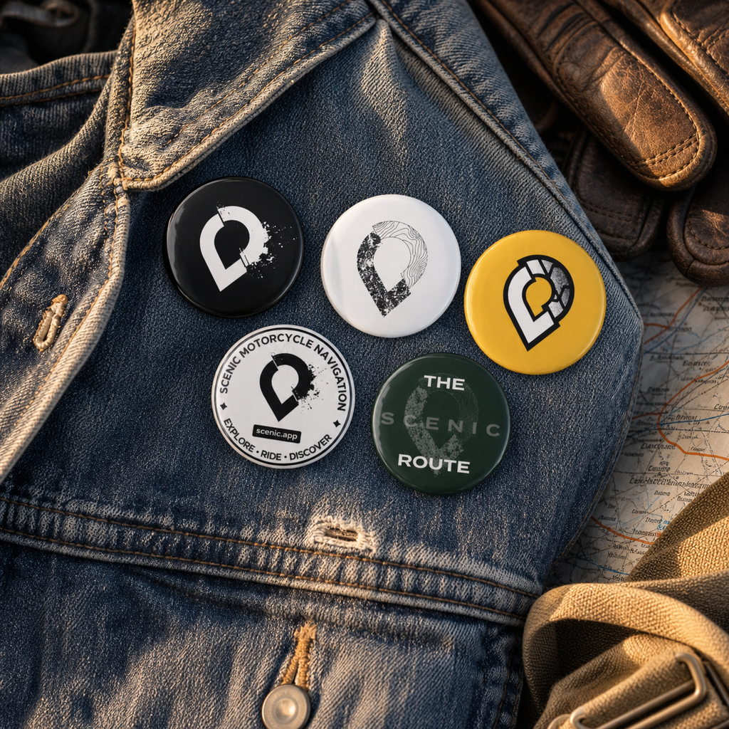Set of pin buttons